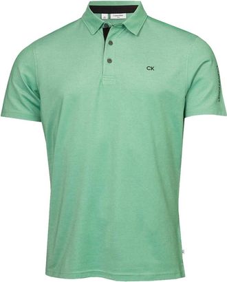 Calvin Klein Mens Planet Friendly Polo Shirt - Green - L
