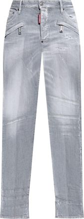 Dsquared2 distressed-effect jeans - men - Cotton - 52 - Grey