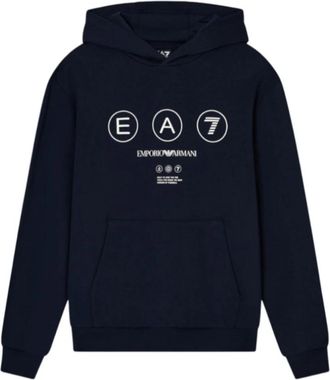 Emporio Armani Logo Series Hooded Sweatshirt - Heren - Hoodies - Blauw - S - Katoen - Hoodies & sweatvesten
