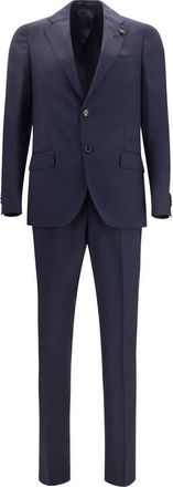 Lardini Fleece Wool Two-Piece Mens Suit