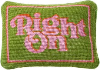 Jonathan Adler Us Kit Right On Needlepoint Pillow