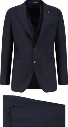 Tagliatore Single Breasted Suits - Heren - Business pakken - Blauw - 2XL - Kostuums