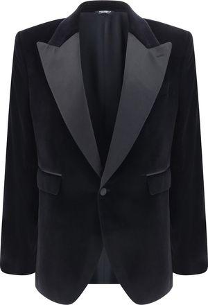 Dolce & Gabbana Black Velvet Blazer