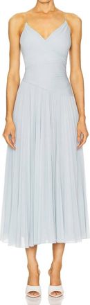 Ronny Kobo Tay Pleated Dress In Glacier