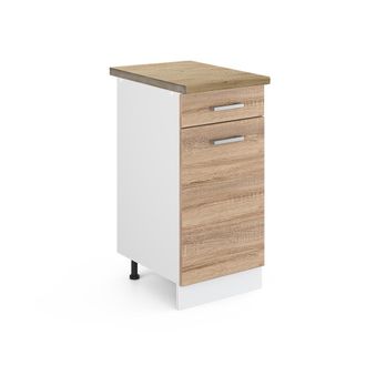 Vicco Mueble Bajo De Cocina R-line, Sonoma, 40 Cm, Et Roble