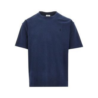 Saint Laurent Cassandre embroidery piquet T-shirt Man S