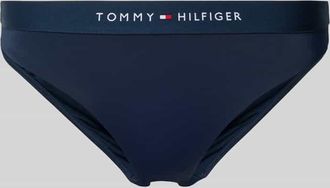 Tommy Hilfiger Bikini Slip mit elastischem Bund mit Label-Print in Dunkelblau, Gr&ouml;&szlig;e XL