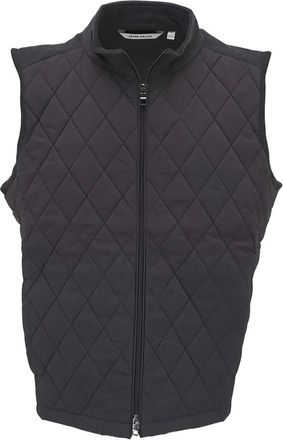 Peter Millar Gilet Essex trapuntato - Nero
