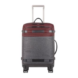 Piquadro Rode Unisex Zakelijke Trolley met TSA-slot - Dames - Handbagage koffer - Rood - ONE Size - Koffers