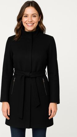 Vero Moda Kurzmantel VERO MODA VMBLASSJESSY AW WOOL JACKET GA LCS, Damen, Gr. M, schwarz, Web, Obermaterial: 64% Polyester, 30% Wolle, 6% Nylon, unifarben, Po-b