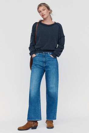 Paige Arellia High-Rise Tapered Barrel Jeans