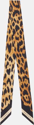 Gucci Leopard-print silk twill scarf