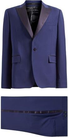 Paul Smith Solid Wool Tuxedo in Inky Blue at Nordstrom Rack, Size 42 Us / 52 Euregular