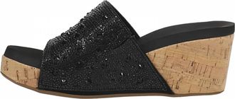 Corkys Footwear Womens Sunlight 41-0300 Wedge Sandal In Black