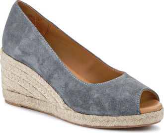 Jones Bootmaker Womens Biaggia Tall Leather Espadrilles - Grey - Size UK 7