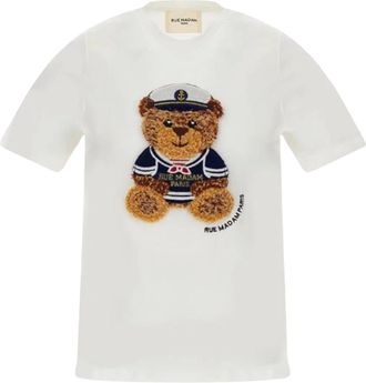 Rue Madam T-shirt a maniche corte - - Tops - Donna - Bianco - S