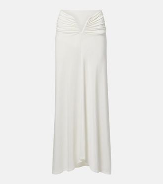 JADE Swim Skyla ruched jersey maxi skirt