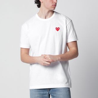 Comme Des Gar&ccedil;ons White cotton T-shirt