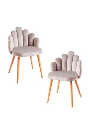 Regalos Miguel Regalos Miguel - Packs Sillas Comedor - Pack 2 Sillas Hand Terciopelo - Gris