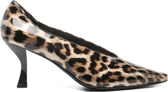 Marc Ellis leopard-print pumps - women - Leather/Calf Leather/Calf Leather - 37 - Brown