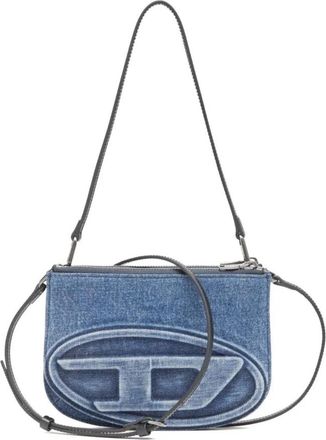 Diesel DZzle Denim Schoudertas - Dames - Schoudertassen - Blauw - ONE Size - Denim - Tassen