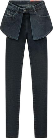 Diesel Jeans, Dames, Blauw, XS, Katoen, D-Spika-Fsj 2 Jeans