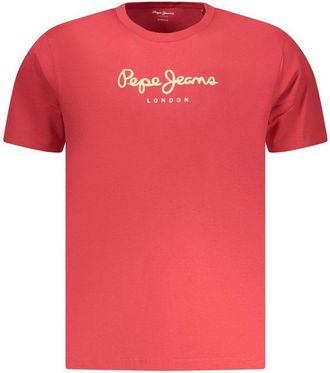 Pepe Jeans London Rosso Katoenen Heren T-Shirt