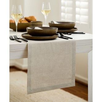 Solino Home Linen Table Runner for Dining Table, Holiday and Everyday Table Decor - Fete in Natural at Nordstrom, Size Xx-Small