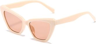 Generic Outdoor Men Sunglasses Commuter Women Driving Sun Glasses(Beige)