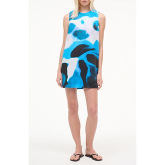 Staud Brea Linen Dress in Blue Haze at Nordstrom, Size X-Small