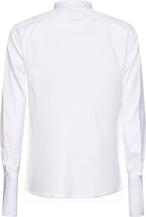 Fendi Mens Shirt Slim-Fit Cotton Poplin White