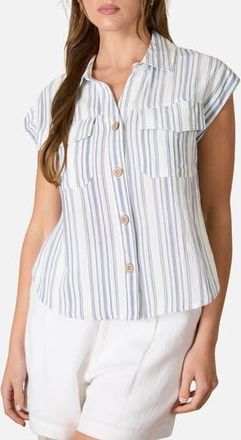 Blu Pepper Stripe Shirt in Navy at Nordstrom Rack, Size Medium