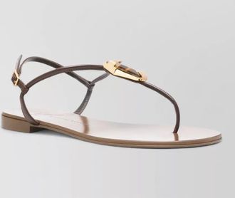 Giuseppe Zanotti atlantide flat thong sandals toe ring