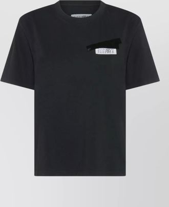 Maison Margiela cotton logo-patch short-sleeve t-shirt