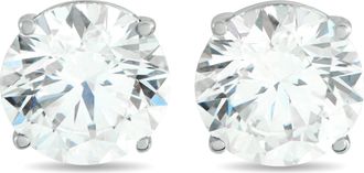 Luxury Bazaar 14K White Gold 4.42ct Lab-Grown Diamond Stud Earrings LG01-120925