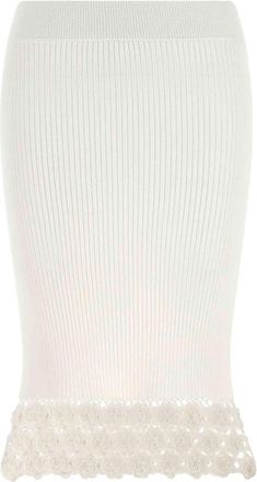 Ganni Cotton Crochet Skirt