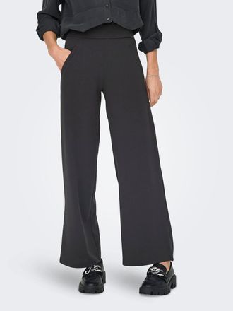 Jacqueline de Yong Schlupfhose JDY JDYLOUISVILLE CATIA WIDE PANT JRS NOOS, Damen, Gr. XL (42), L&auml;nge 30, grau (phantom), Jersey, Obermaterial: 95% Polyester, 5% Elasthan