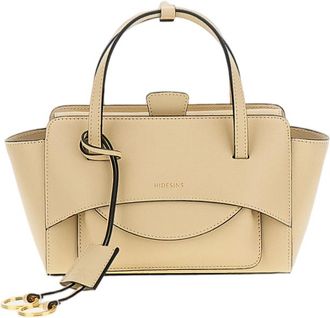 Hidesins White Flap S Leather Crossbody Bag