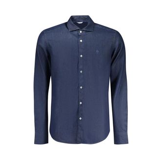 North Sails Shirt met lange mouwen - Heren - Casual Overhemden - Blauw - S - Overhemden