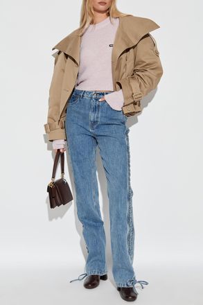 Rotate Jeans With Tie, Womens, Blue
