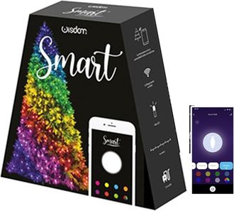 Trade Shop Trade Shop Traesio - Trade Shop - Luces De &Aacute;rbol Control Remoto V&iacute;a App Wifi Smart 180 Rgb Led