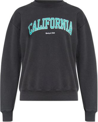Sporty & Rich Sweatshirt - unisex - Sweatshirts - Zwart - M - Katoen - Hoodies & sweatvesten