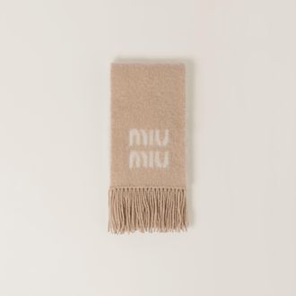 Miu Miu Wool and mohair scarf