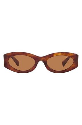 Miu Miu 54mm Rectangular Sunglasses in Havana at Nordstrom