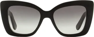 Ferragamo SF1023S Gancini All-Over Cat-Eye Sunglasses - Black