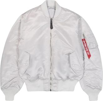 Alpha Industries Pastel Grey Ma-1 Bomber Jas - Heren - Bomber jackets - Grijs - L - Jassen