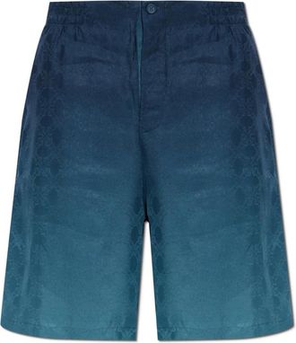 Off-white Korte Broeken, Heren, Blauw, 2Xl, Monogram Shorts