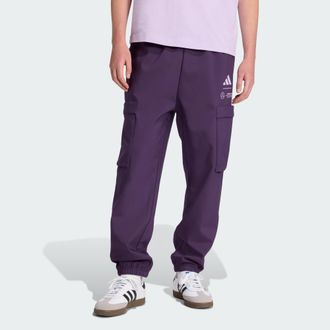 adidas adidas Performance Mens MERCEDES - AMG PETRONAS FORMULA ONE TEAM PREMIUM WOVEN PANT - Purple - Size Medium