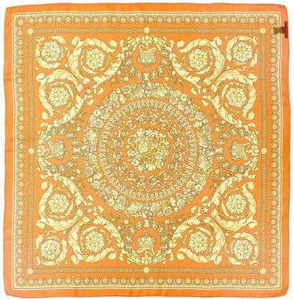 Versace Barocco Print Silk Scarf