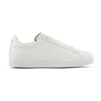 Emporio Armani Classic Sneakers - Heren - Sneakers - Wit - 40 EU - Leer - Schoenen